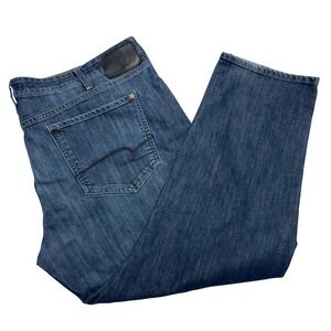 Mavi Matt Relaxed Straight Leg Jeans Mens 44x30 Dark Wash Blue Denim R157135